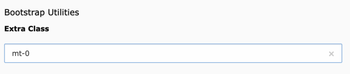 Extra Class: Abstand Content Element (hier kein Abstand) Header Extra Class